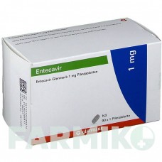 ЭНТЕКАВИР (ENTECAVIR) 1 мг таблетки 90 шт - Энтекавир GLENMARK