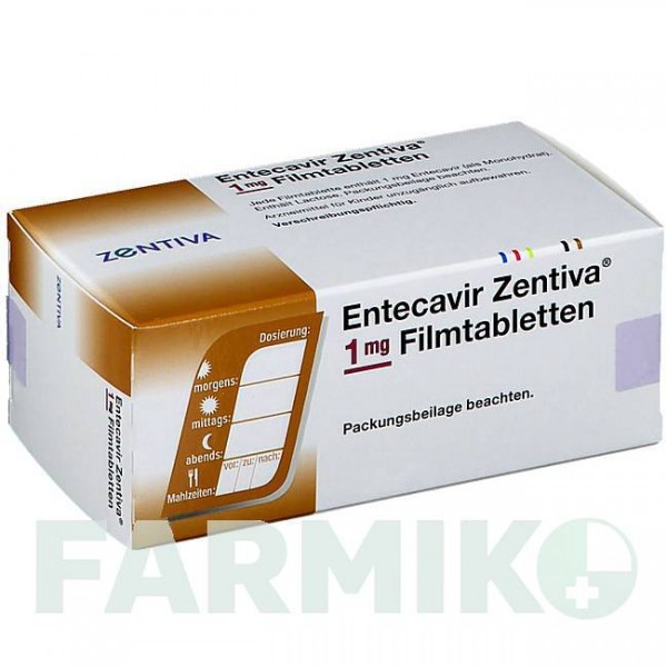 ЭНТЕКАВИР (ENTECAVIR) 1 мг таблетки 30 шт - Энтекавир ZENTIVA