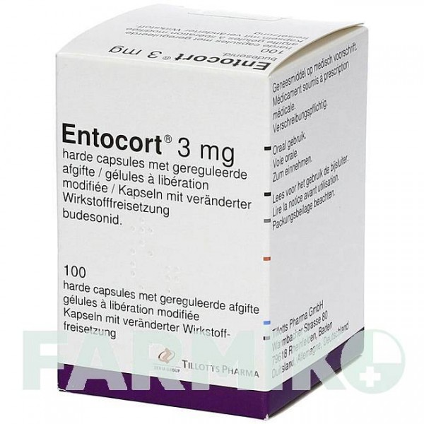ЕНТОКОРТ (ENTOCORT) капсули 100 шт - Будесонід ACA MULLER-ADAG PHARMA