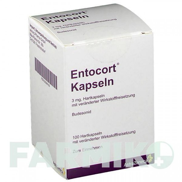 ЭНТОКОРТ (ENTOCORT) капсулы 100 шт - Будесонид AXICORP PHARMA