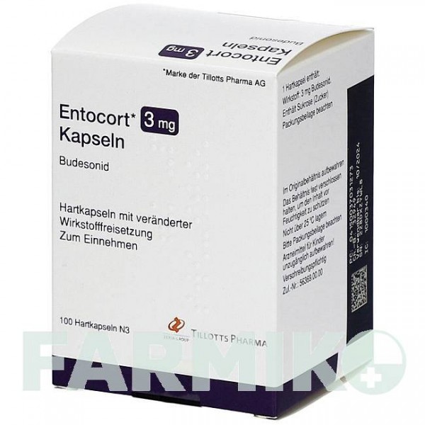 ЭНТОКОРТ (ENTOCORT) капсулы 100 шт - Будесонид EMRA-MED