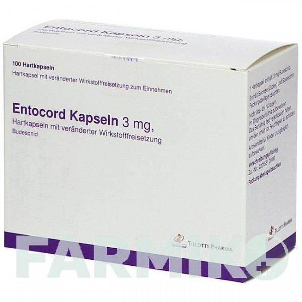 ЭНТОКОРТ (ENTOCORT) капсулы 100 шт - Будесонид KOHLPHARMA