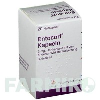 ЕНТОКОРТ (ENTOCORT) капсули 20 шт - Будесонід TILLOTTS PHARMA