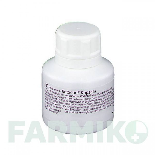 ЭНТОКОРТ (ENTOCORT) капсулы 100 шт - Будесонид TILLOTTS PHARMA
