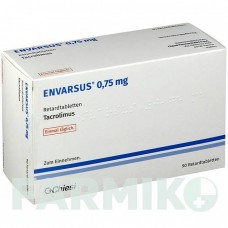 ЕНВАРСУС (ENVARSUS) 0,75 мг таблетки 90 шт - Такролімус ABACUS MEDICINE