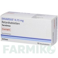 ЭНВАРСУС (ENVARSUS) 0,75 мг таблетки 90 шт - Такролимус DOCPHARM