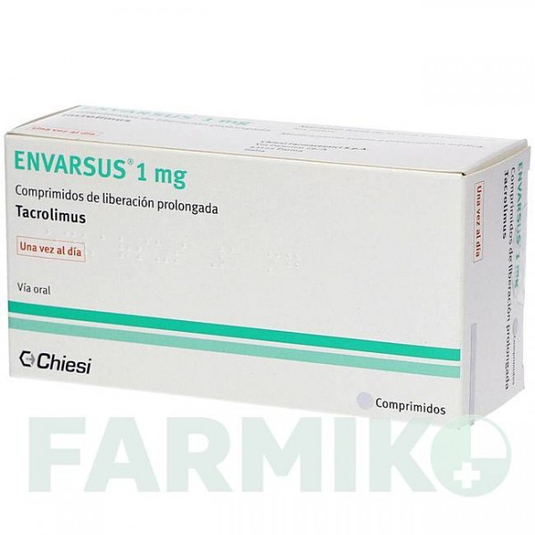 ЕНВАРСУС (ENVARSUS) 1 мг таблетки 90 шт - Такролімус EUROPEAN PHARMA
