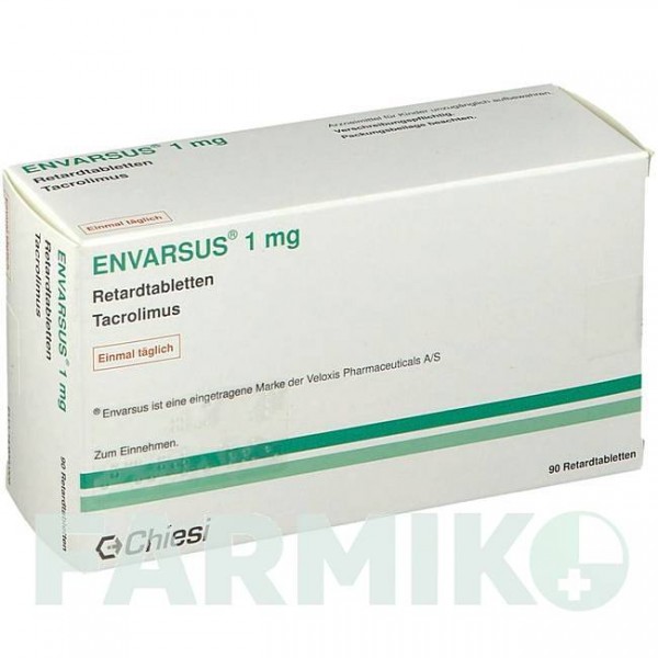 ЭНВАРСУС (ENVARSUS) 1 мг таблетки 90 шт - Такролимус KOHLPHARMA