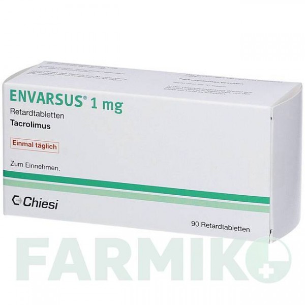ЭНВАРСУС (ENVARSUS) 1 мг таблетки 90 шт - Такролимус ORIFARM