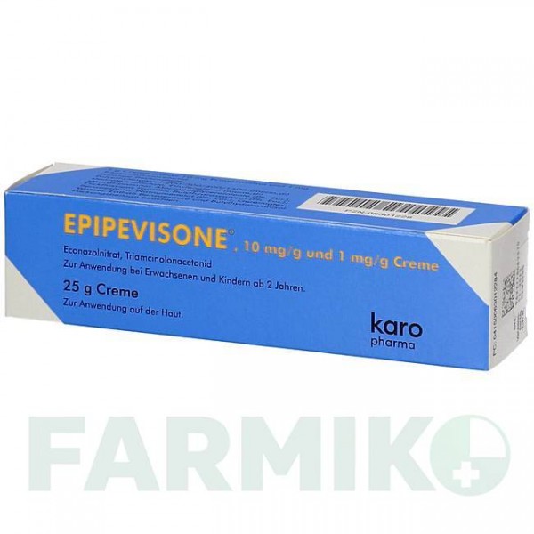 ЭПИПЕВИЗОН (EPIPEVISONE) крем 25 г - Имидазол-триазол, Кортикостероид KARO PHARMA