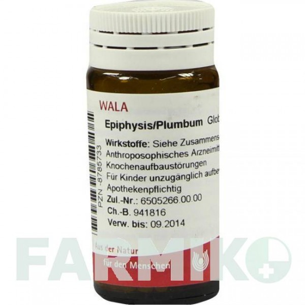 ЭПИФИЗИС ПЛЮМБУМ (EPIPHYSIS PLUMBUM) глобули 20 г - Гомеопатия WALA HEILMITTEL