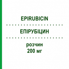 ЕПІРУБІЦИН (EPIRUBICIN) 200 мг розчин 1 шт - Епірубіцин MEDICOPHARM