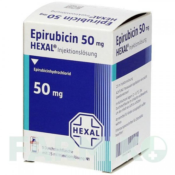 ЭПИРУБИЦИН (EPIRUBICIN) 50 раствор 1 шт - Эпирубицин HEXAL