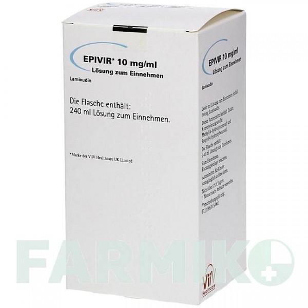 ЭПИВИР (EPIVIR) 10 мг/мл раствор 240 мл - Ламивудин EMRA-MED