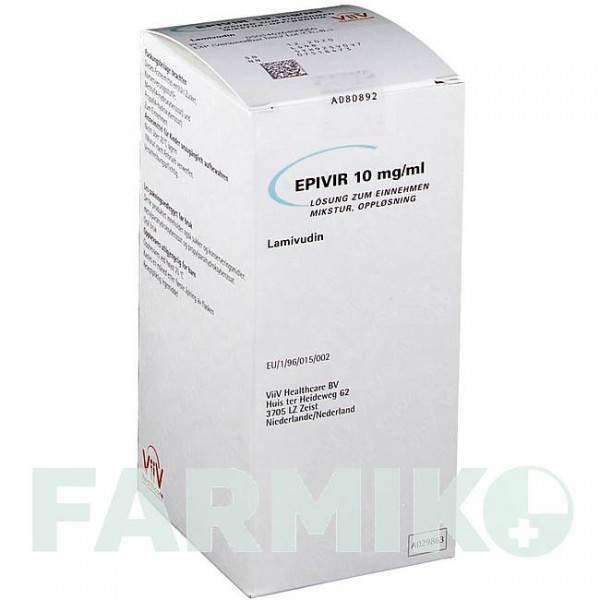 ЕПІВІР (EPIVIR) 10 мг/мл розчин 240 мл - Ламівудин VIIV HEALTHCARE