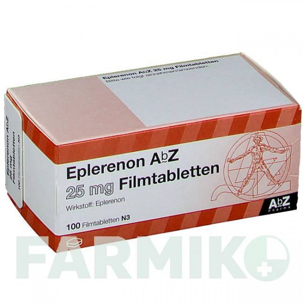 ЕПЛЕРЕНОН (EPLERENON) 25 мг таблетки 100 шт - Еплеренон ABZ PHARMA