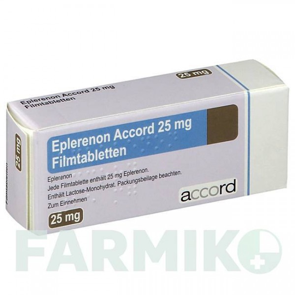 ЕПЛЕРЕНОН (EPLERENON) 25 мг таблетки 20 шт - Еплеренон ACCORD HEALTHCARE