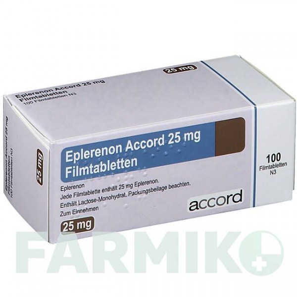 ЕПЛЕРЕНОН (EPLERENON) 25 мг таблетки 100 шт - Еплеренон ACCORD HEALTHCARE