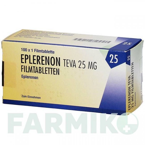 ЕПЛЕРЕНОН (EPLERENON) 25 мг таблетки 100 шт - Еплеренон EMRA-MED