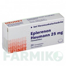 ЕПЛЕРЕНОН (EPLERENON) 25 мг таблетки 20 шт - Еплеренон HEUNET PHARMA