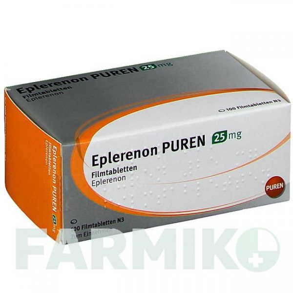 ЕПЛЕРЕНОН (EPLERENON) 25 мг таблетки 100 шт - Еплеренон PUREN PHARMA
