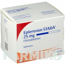 ЭПЛЕРЕНОН (EPLERENON) 25 мг таблетки 100 шт - Эплеренон STADAPHARM