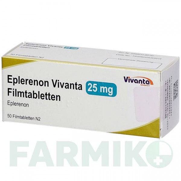 ЭПЛЕРЕНОН (EPLERENON) 25 мг таблетки 20 шт - Эплеренон VIVANTA GENERICS
