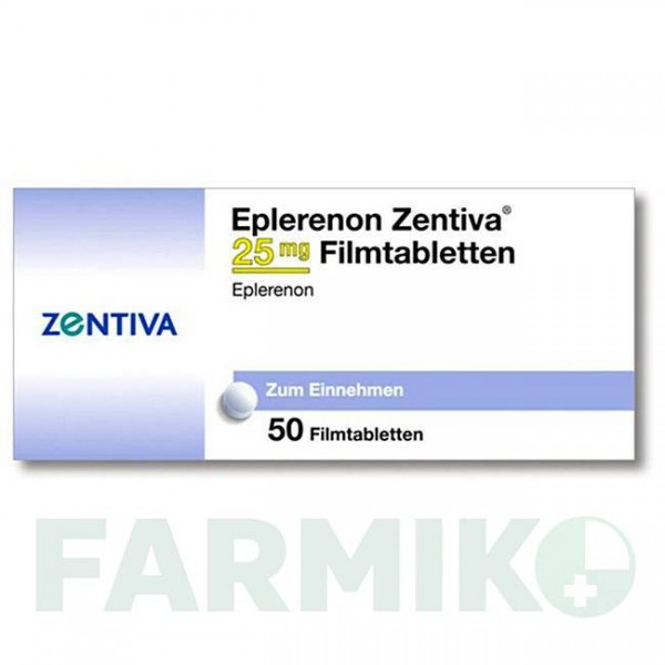 ЕПЛЕРЕНОН (EPLERENON) 25 мг таблетки 50 шт - Еплеренон ZENTIVA