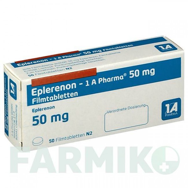 ЭПЛЕРЕНОН (EPLERENON) 50 мг таблетки 50 шт - Эплеренон 1 A PHARMA