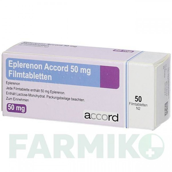 ЭПЛЕРЕНОН (EPLERENON) 50 мг таблетки 50 шт - Эплеренон ACCORD HEALTHCARE