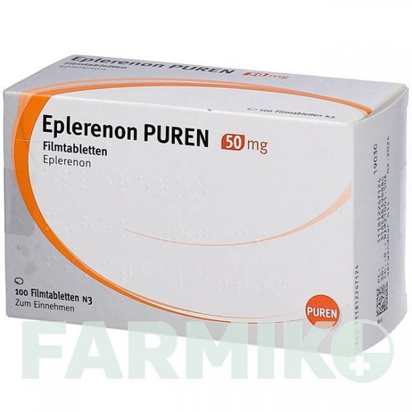 ЕПЛЕРЕНОН (EPLERENON) 50 мг таблетки 20 шт - Еплеренон BB FARMA