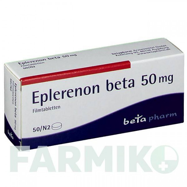 ЭПЛЕРЕНОН (EPLERENON) 50 мг таблетки 50 шт - Эплеренон BETAPHARM