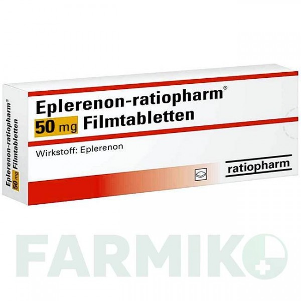 ЭПЛЕРЕНОН (EPLERENON) 50 мг таблетки 50 шт - Эплеренон RATIOPHARM