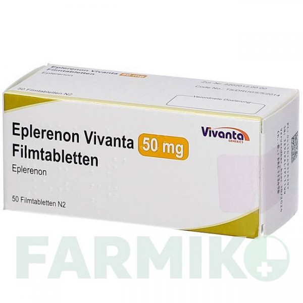 ЕПЛЕРЕНОН (EPLERENON) 50 мг таблетки 50 шт - Еплеренон VIVANTA GENERICS