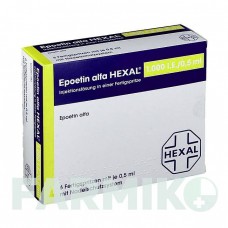 ЭПОЭТИН (EPOETIN) 1000 МЕ/0,5 мл шприци 6x0,5 мл - Эритропоэтин HEXAL