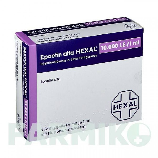 ЭПОЭТИН (EPOETIN) 10000 МЕ/1 мл шприци 6x1 мл - Эритропоэтин HEXAL
