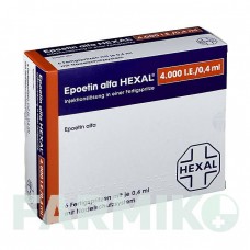 ЭПОЭТИН (EPOETIN) 4000 МЕ/0,4 мл шприци 6x0,4 мл - Эритропоэтин HEXAL