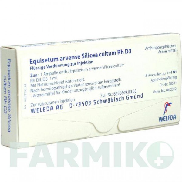 ЕКВІЗЕТУМ АРВЕНСЕ (EQUISETUM ARVENSE) D 3 ампули 8 шт - Гомеопатія WELEDA