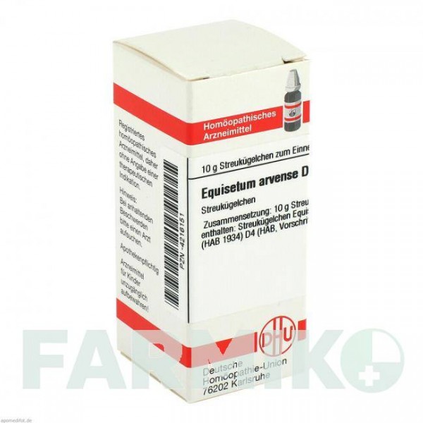 ЭКВИЗЕТУМ АРВЕНСЕ (EQUISETUM ARVENSE) D 4 глобули 10 г - Гомеопатия DHU