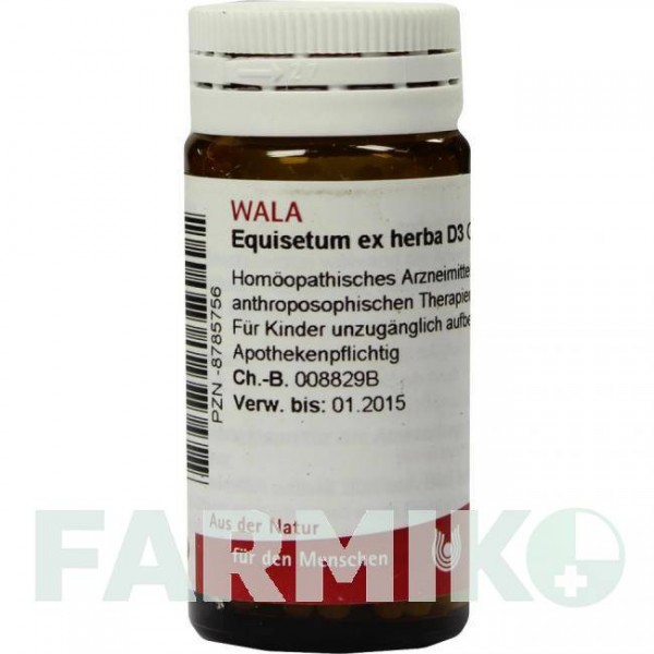 ЭКВИЗЕТУМ (EQUISETUM) D 3 глобули 20 г - Гомеопатия WALA HEILMITTEL