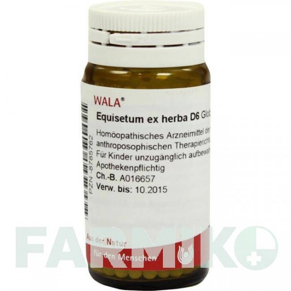 ЭКВИЗЕТУМ (EQUISETUM) D 6 глобули 20 г - Гомеопатия WALA HEILMITTEL