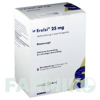 ЭРЕЛЗИ (ERELZI) 25 мг раствор 8 шт - Этанерцепт HEXAL