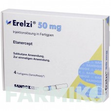 ЕРЕЛЗІ (ERELZI) 50 мг розчин 4 шт - Етанерцепт ORIFARM