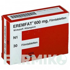 ЕРЕМФАТ (EREMFAT) 600 мг таблетки 30 шт - Рифампіцин ESTEVE PHARMACEUTICALS