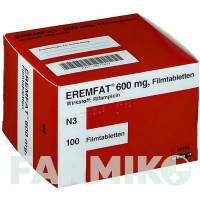 ЭРЕМФАТ (EREMFAT) 600 мг таблетки 100 шт - Рифампицин ESTEVE PHARMACEUTICALS