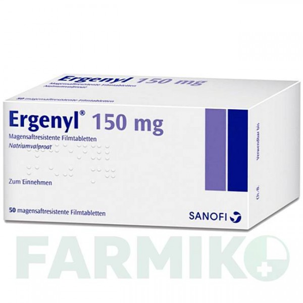 ЭРГЕНИЛ (ERGENYL) 150 таблетки 50 шт - Вальпроевая кислота SANOFI