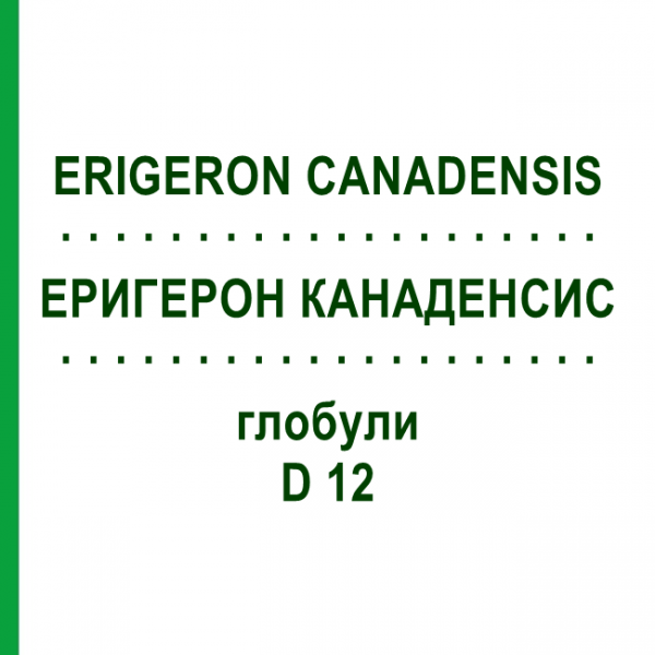 ЭРИГЕРОН КАНАДЕНСИС (ERIGERON CANADENSIS) D 12 глобули 10 г - Гомеопатия DHU