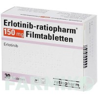 ЭРЛОТИНИБ (ERLOTINIB) 150 мг таблетки 30 шт - Эрлотиниб RATIOPHARM
