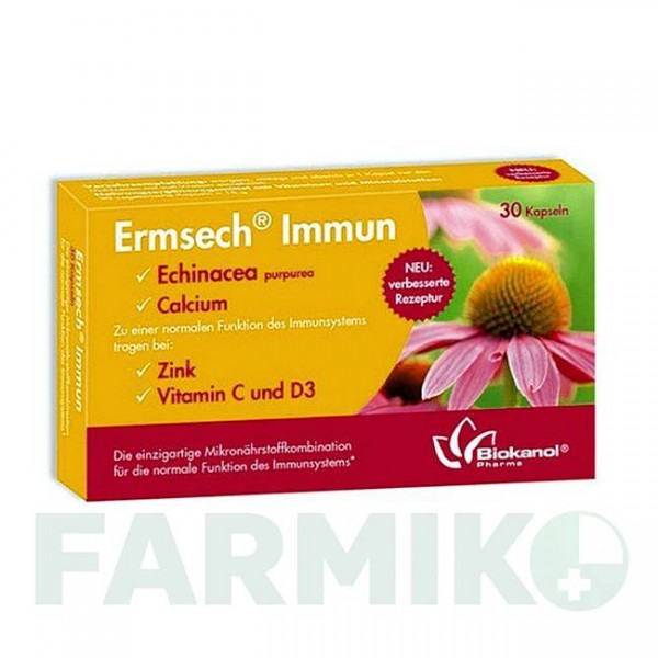 ЭРМСЕХ (ERMSECH) капсулы 30 шт - Активные вещества BIOKANOL PHARMA