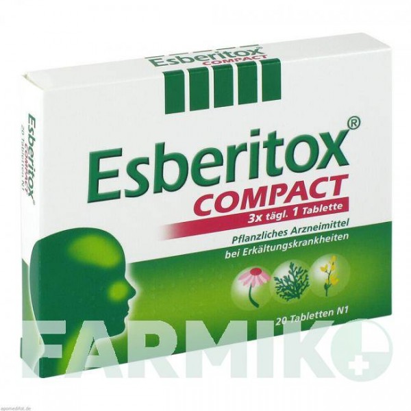 ЕСБЕРИТОКС (ESBERITOX) таблетки 20 шт - Активні речовини MEDICE PUTTER